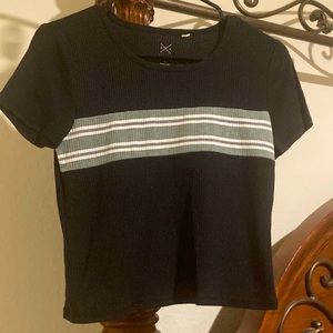 black grey and white crop, pacsun! only worn 2 times